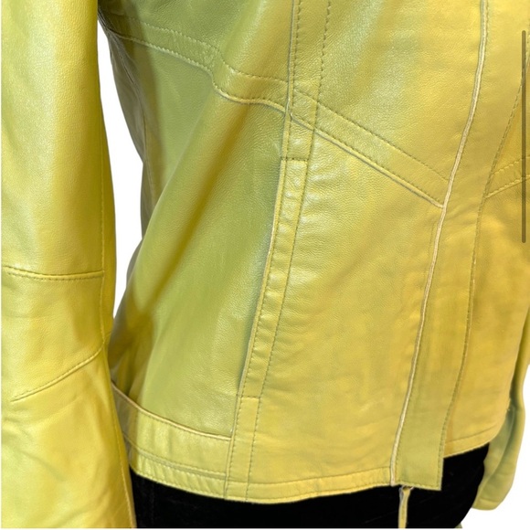 Vintage Philippe Adec Green Leather Jacket - Picture 8 of 10
